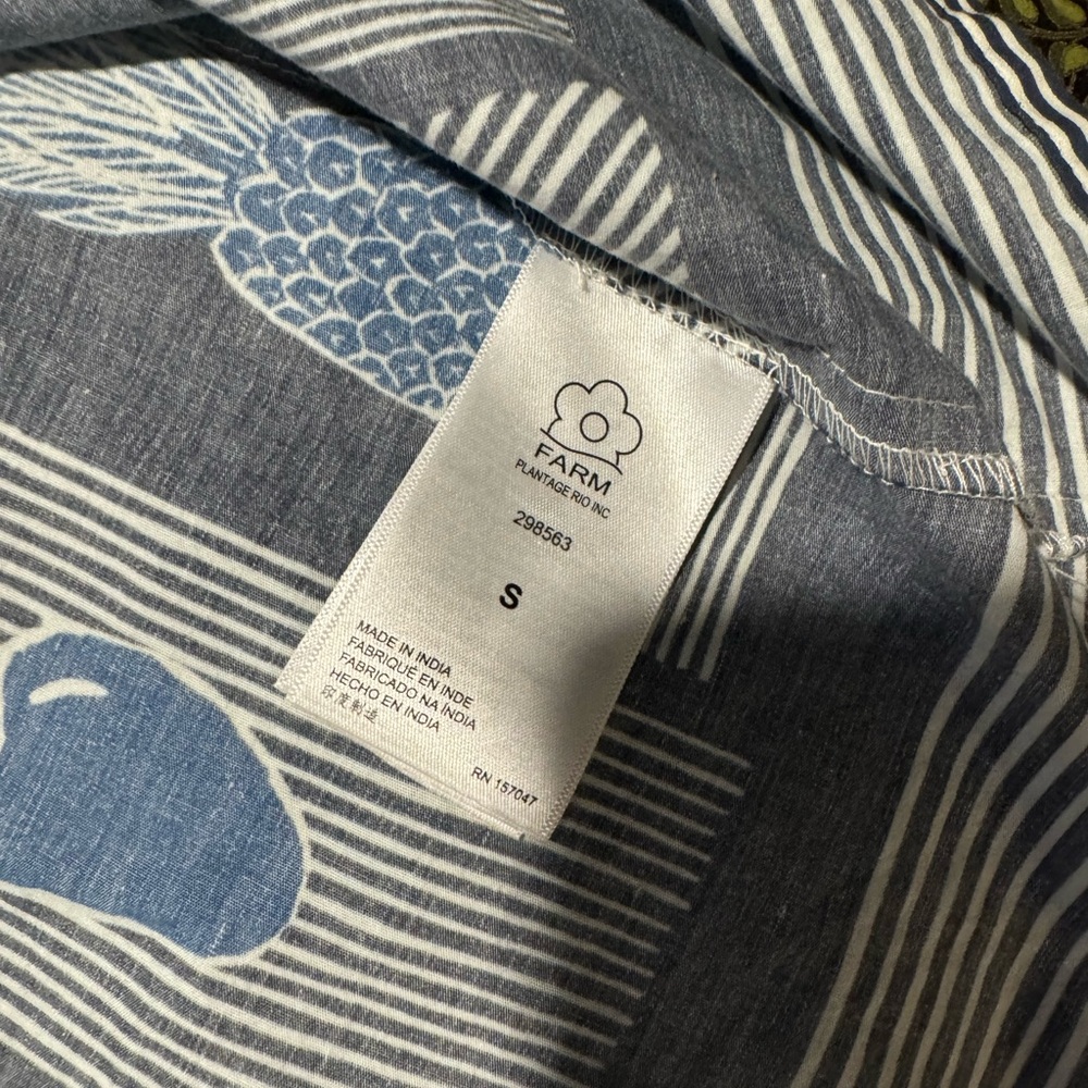 FARM Rio Multicolor Printed Maxi Dress with Navy Accents - Picture 9 of 13
